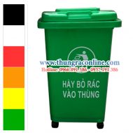 Thùng rác nhựa 30 lít bánh xe