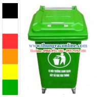 Thùng rác composite 60 lít bánh xe