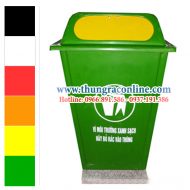 Thùng rác composite 60 lít nắp đẩy