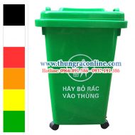 Thùng rác nhựa 60 lít bánh xe