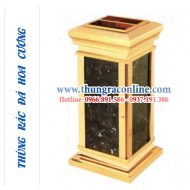 Thùng rác đá hoa cương A16