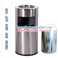 Thùng rác inox gạt tàn A35-B
