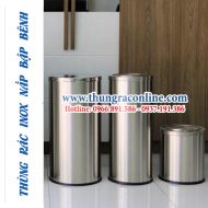 Thùng rác nắp bập bênh (Inox)